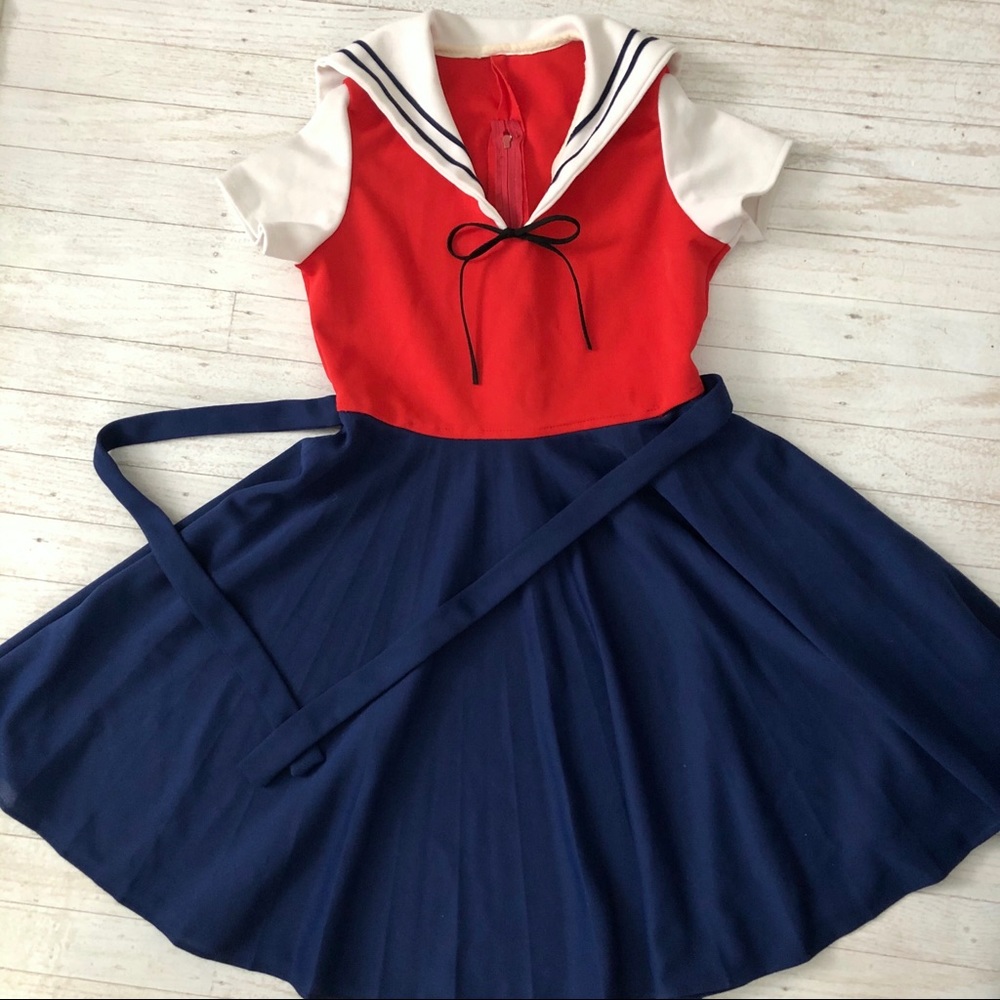 Vintage 1960s Sailor Mini Dress Costume Cosplay ⚓️